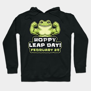 Funny Hoppy Leap Day February 29 For Frog Lover Hoodie